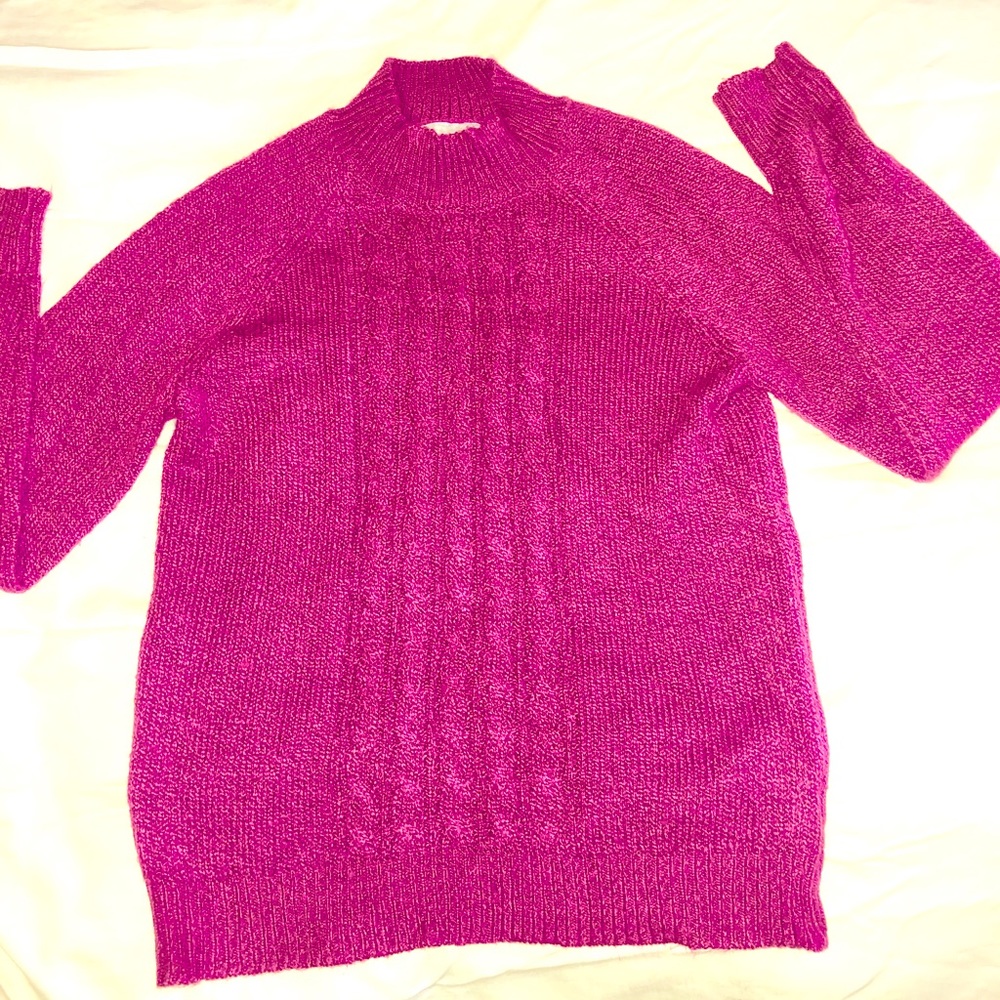Carolyn Taylor Dark Pink Sweater - Picture 2 of 7
